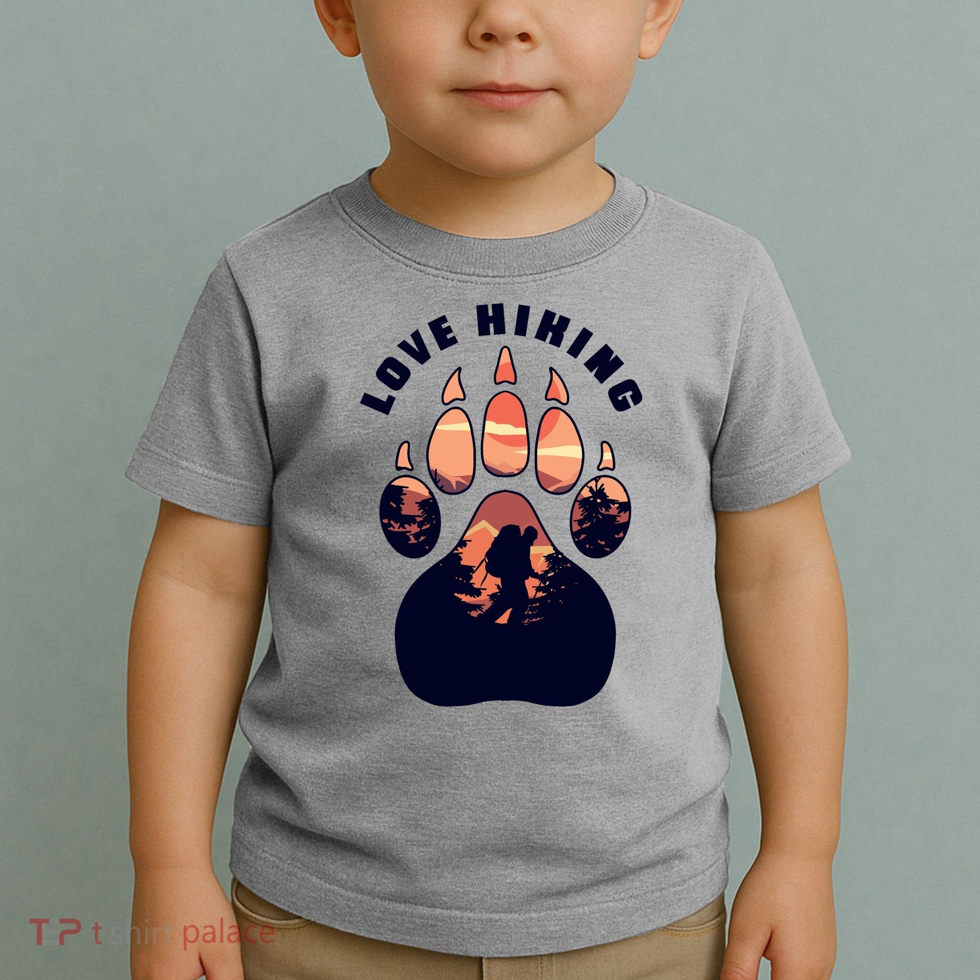 Love Hiking Bear Paw Toddler T-Shirt