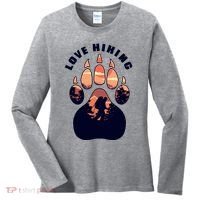 Love Hiking Bear Paw Women's Long Sleeve Shirt thumb 0
