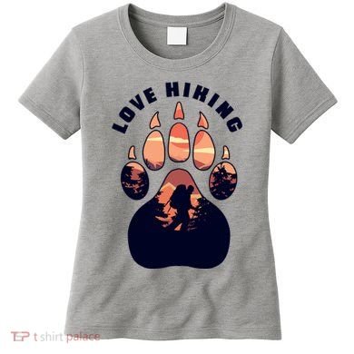 Love Hiking Bear Paw Women's T-Shirt