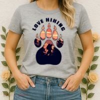 Love Hiking Bear Paw Women's T-Shirt thumb 2