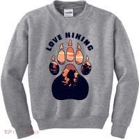 Love Hiking Bear Paw Kids Sweatshirt thumb 0