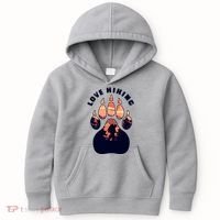 Love Hiking Bear Paw Kids Hoodie thumb 0