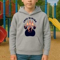Love Hiking Bear Paw Kids Hoodie thumb 2