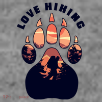 Love Hiking Bear Paw Kids Long Sleeve Shirt thumb 2
