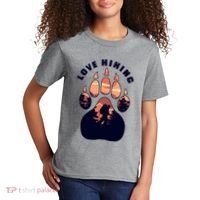 Love Hiking Bear Paw Kids T-Shirt thumb 2