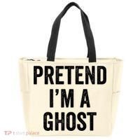 Lazy Halloween Costume Last Minute Gift Pretend I'm A Ghost Tote Bag thumb 0