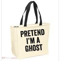 Lazy Halloween Costume Last Minute Gift Pretend I'm A Ghost Tote Bag thumb 2