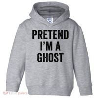 Lazy Halloween Costume Last Minute Gift Pretend I'm A Ghost Toddler Hoodie thumb 0