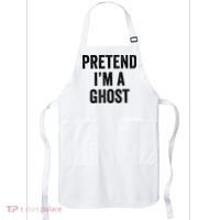 Lazy Halloween Costume Last Minute Gift Pretend I'm A Ghost Apron thumb 0