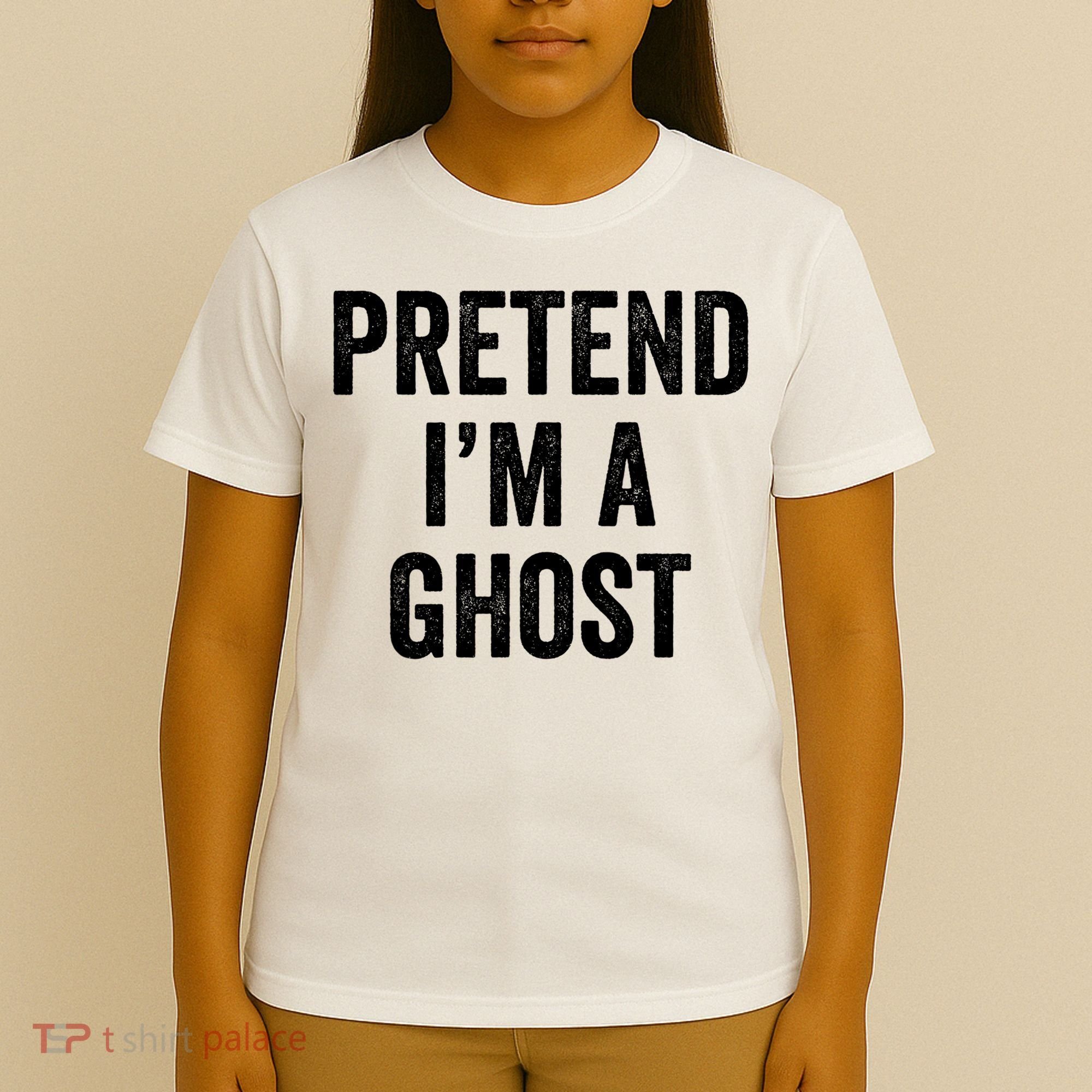Lazy Halloween Costume Last Minute Gift Pretend I'm A Ghost T-Shirt