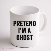 Lazy Halloween Costume Last Minute Gift Pretend I'm A Ghost Coffee Mug thumb 1