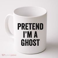 Lazy Halloween Costume Last Minute Gift Pretend I'm A Ghost Coffee Mug thumb 0
