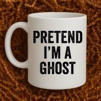 Lazy Halloween Costume Last Minute Gift Pretend I'm A Ghost Coffee Mug thumb 2
