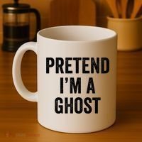 Lazy Halloween Costume Last Minute Gift Pretend I'm A Ghost Coffee Mug thumb 4