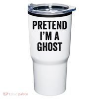 Lazy Halloween Costume Last Minute Gift Pretend I'm A Ghost Tumbler thumb 0