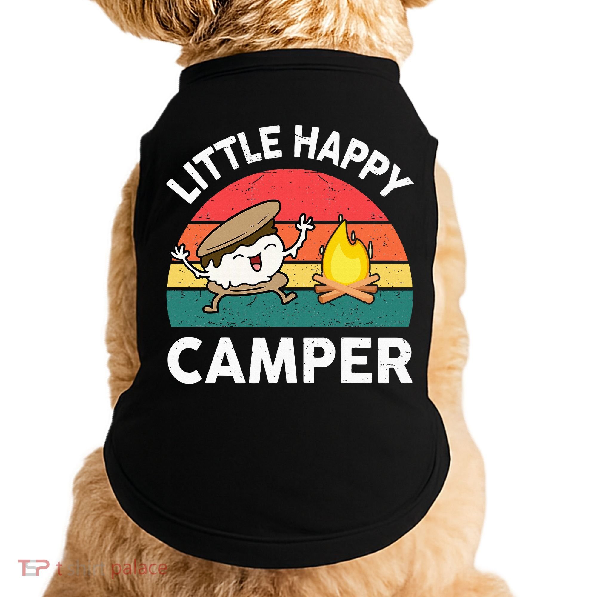 Little Happy Camper Funny Smore Camping Doggie Tank