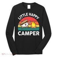 Little Happy Camper Funny Smore Camping Long Sleeve Shirt thumb 0