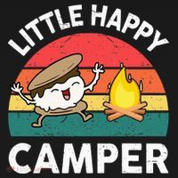 Little Happy Camper Funny Smore Camping Long Sleeve Shirt thumb 2