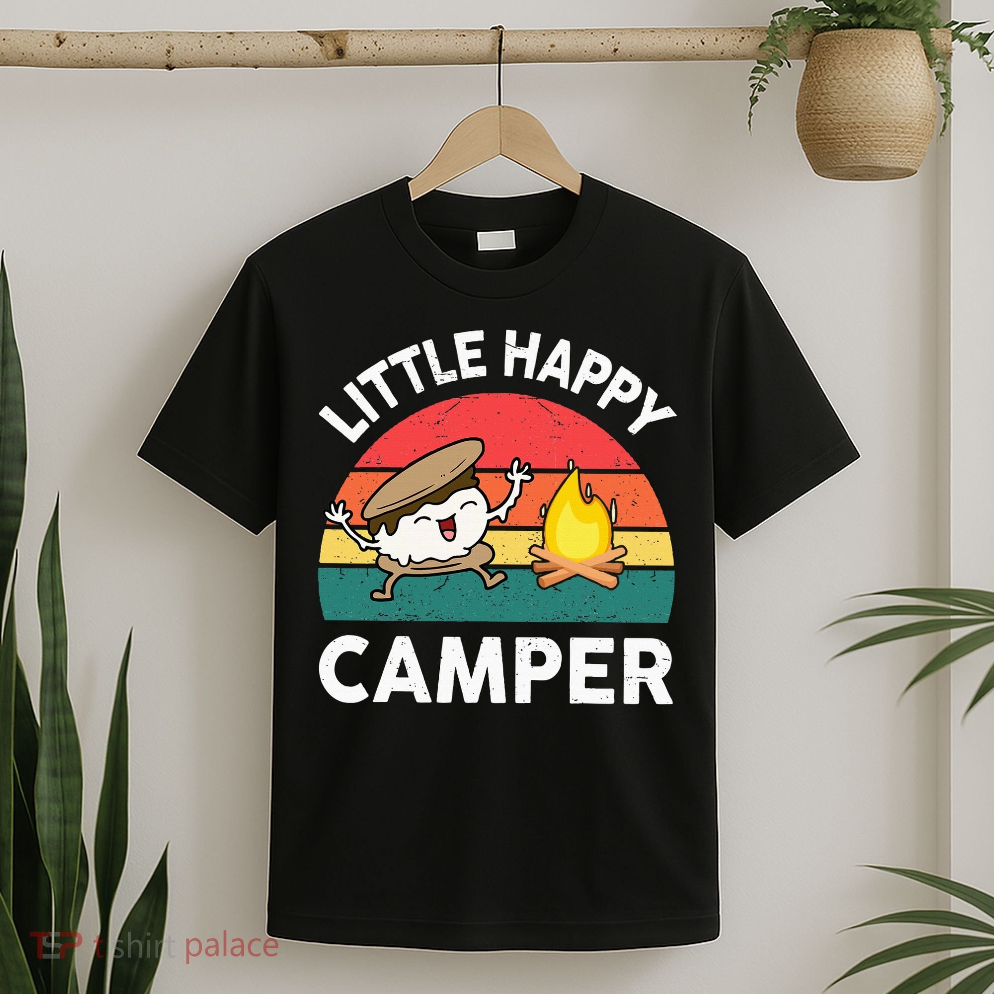 Little Happy Camper Funny Smore Camping T-Shirt