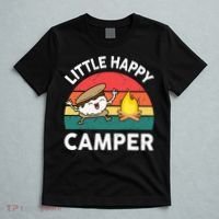 Little Happy Camper Funny Smore Camping T-Shirt thumb 5