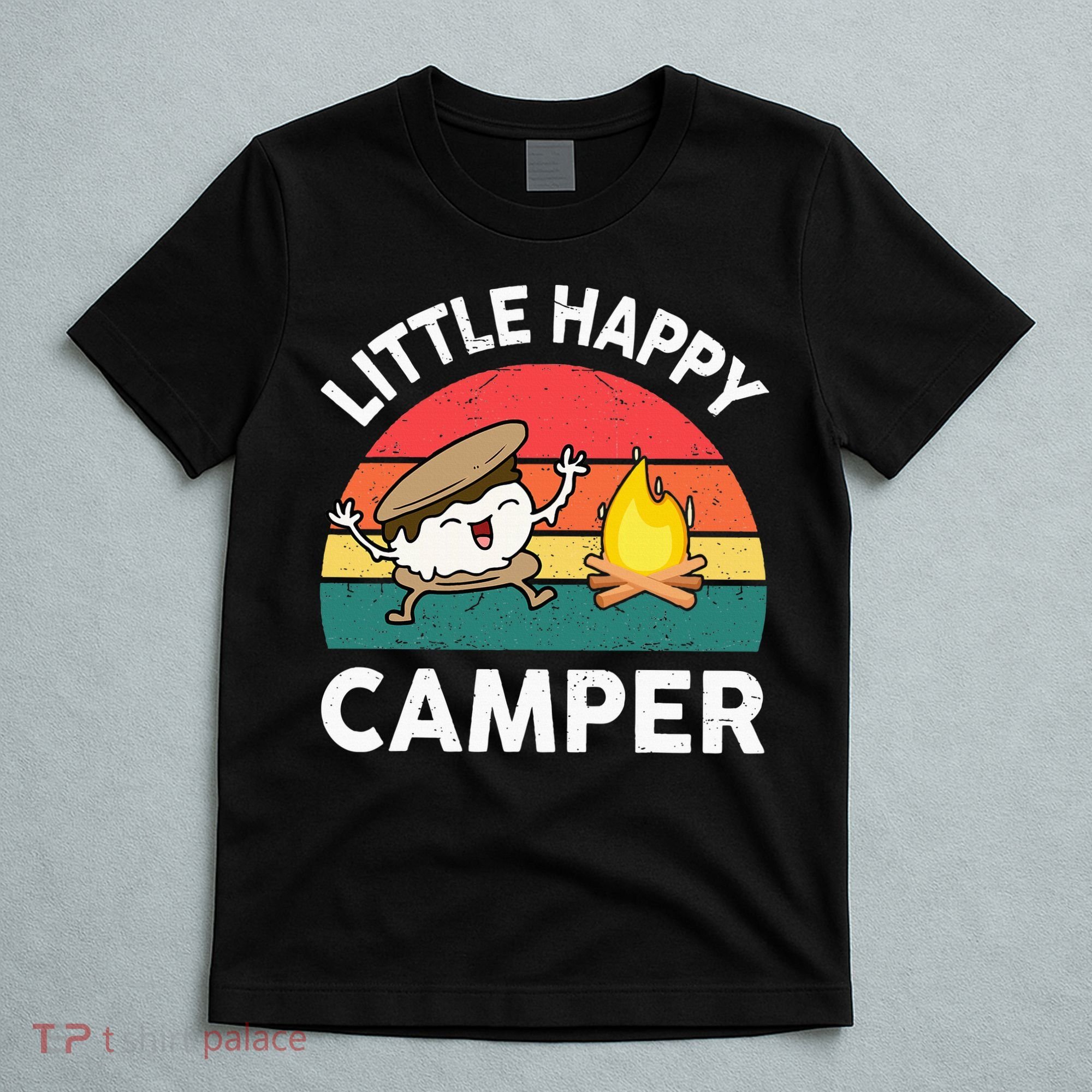 Little Happy Camper Funny Smore Camping T-Shirt