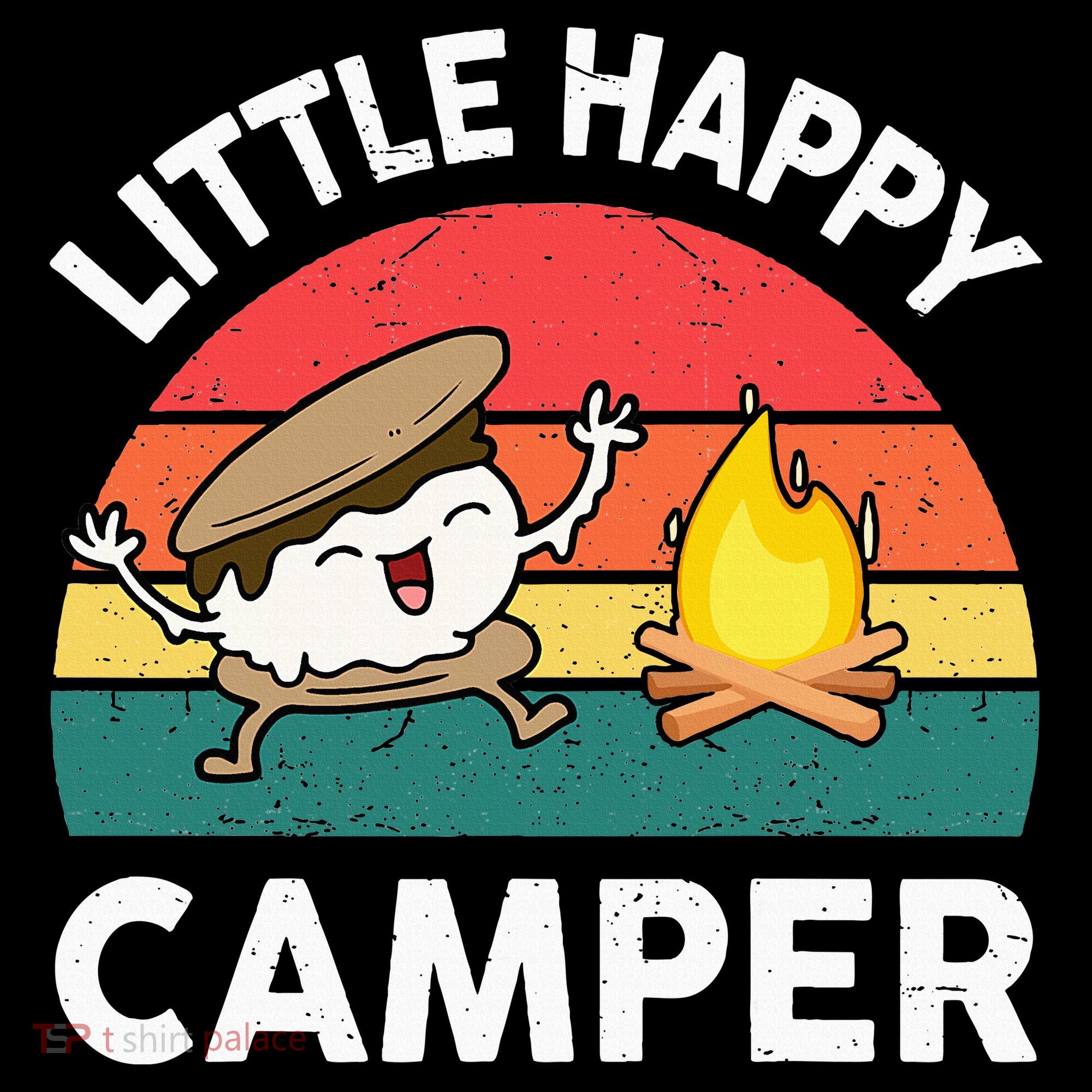 Little Happy Camper Funny Smore Camping Women's Hoodie
