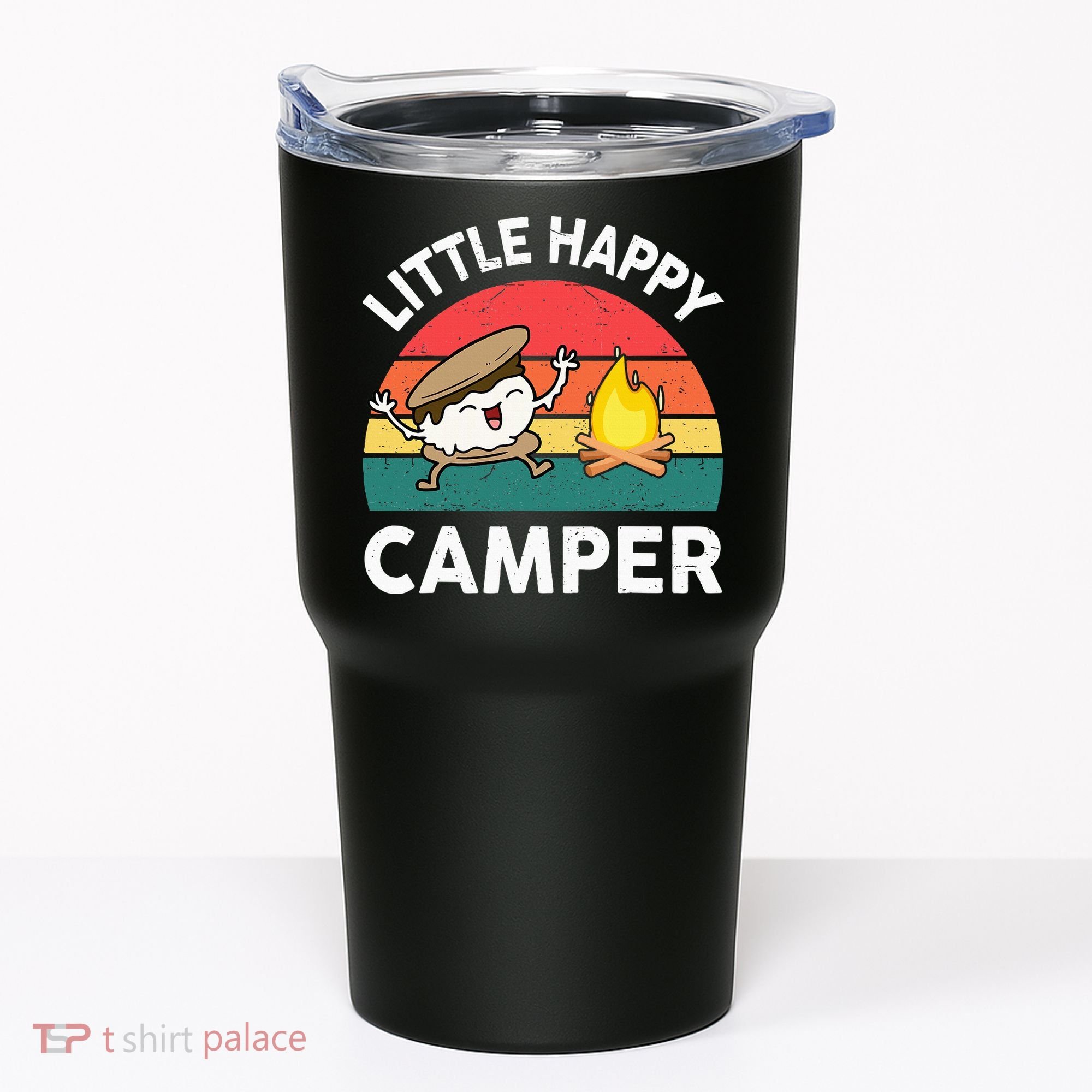 Little Happy Camper Funny Smore Camping Tumbler