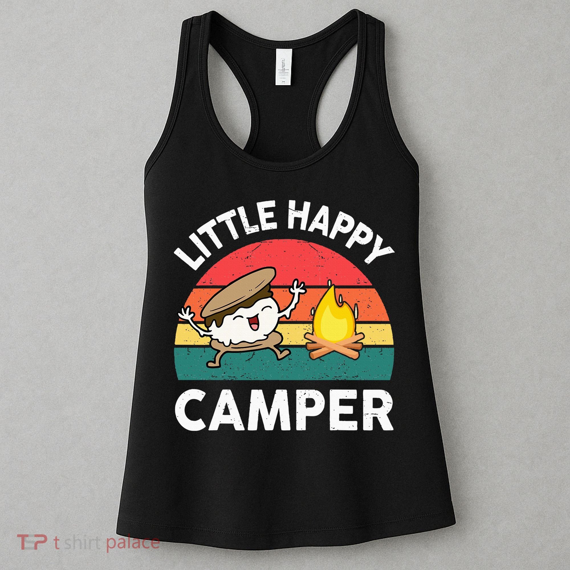 Little Happy Camper Funny Smore Camping Women's Tank Top