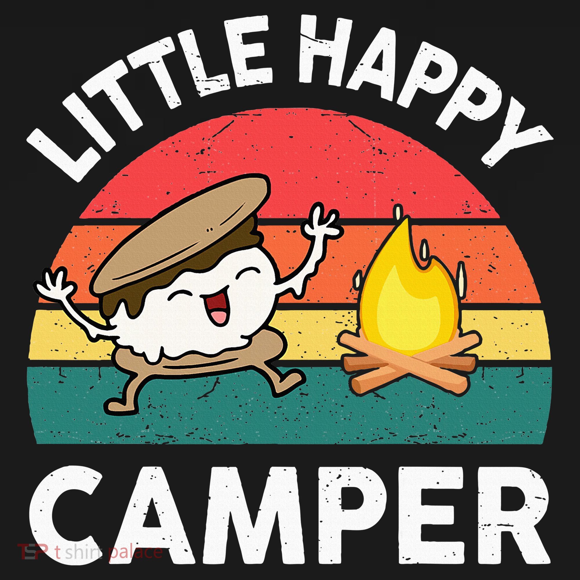 Little Happy Camper Funny Smore Camping Women's Tank Top