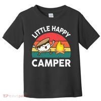 Little Happy Camper Funny Smore Camping Toddler T-Shirt thumb 0