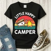 Little Happy Camper Funny Smore Camping Women's T-Shirt thumb 3