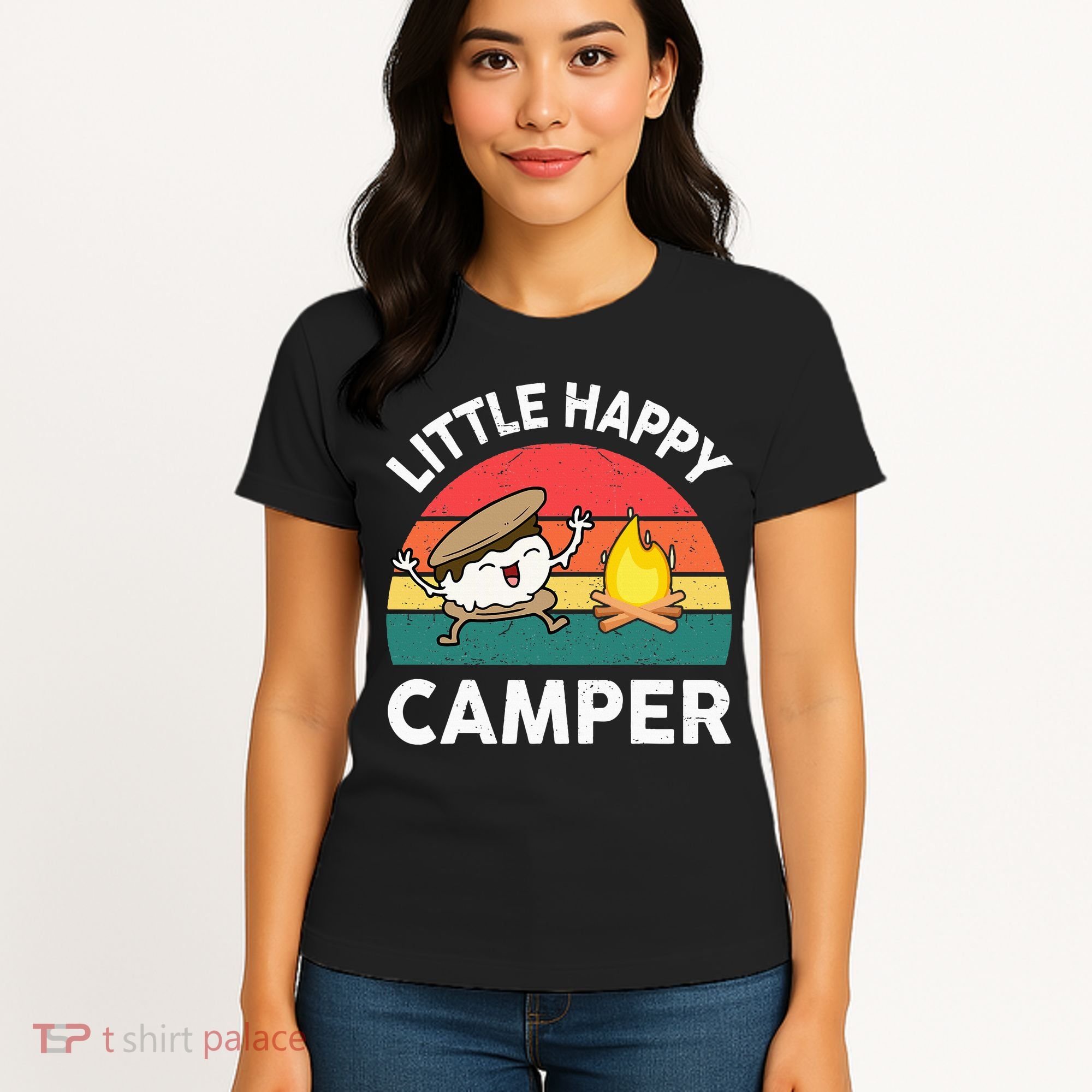 Little Happy Camper Funny Smore Camping Women's T-Shirt