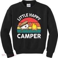 Little Happy Camper Funny Smore Camping Kids Sweatshirt thumb 0