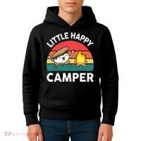 Little Happy Camper Funny Smore Camping Kids Hoodie thumb 4