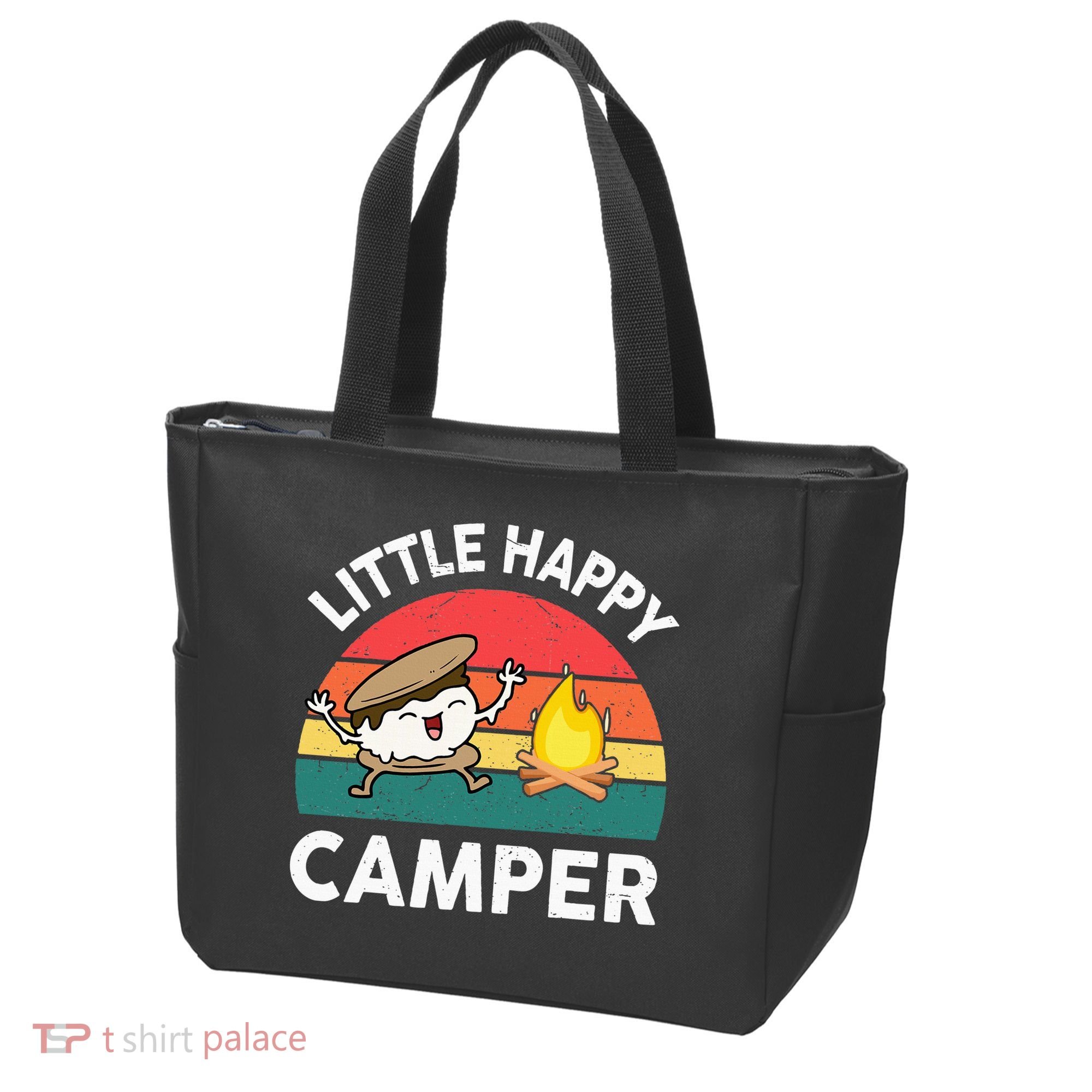 Little Happy Camper Funny Smore Camping Tote Bag