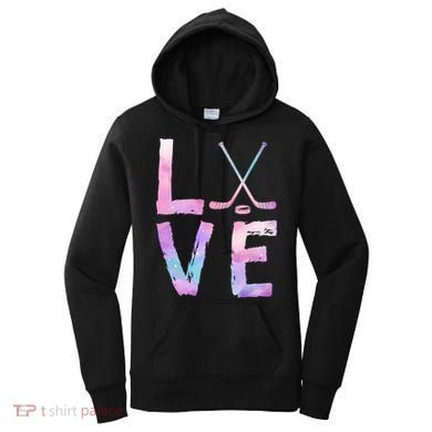 Love Hockey Color Design Women's Hoodie