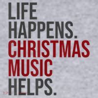 Life Happens Christmas Music Helps Women's Sweatshirt thumb 2