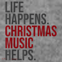Life Happens Christmas Music Helps Toddler Hoodie thumb 2