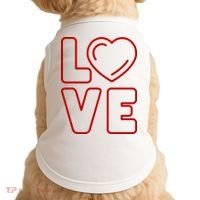 Love Heart Cute Romantic Gift Doggie Tank thumb 0