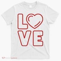 Love Heart Cute Romantic Gift T-Shirt thumb 0