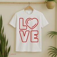 Love Heart Cute Romantic Gift T-Shirt thumb 2