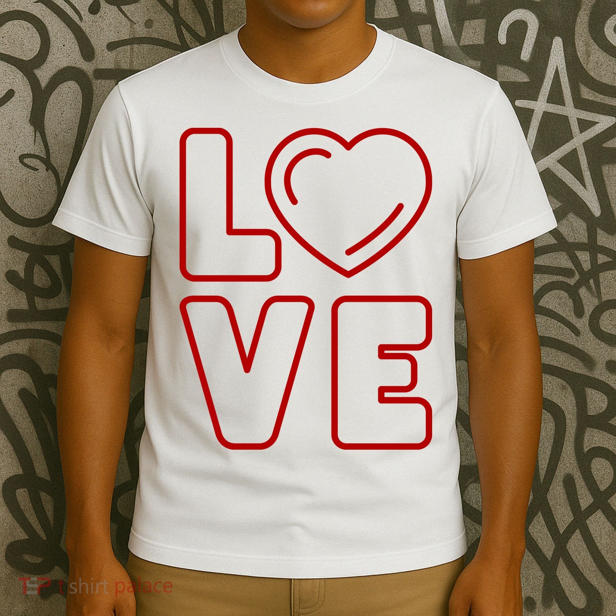 Love Heart Cute Romantic Gift T-Shirt