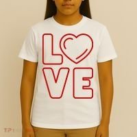 Love Heart Cute Romantic Gift T-Shirt thumb 4