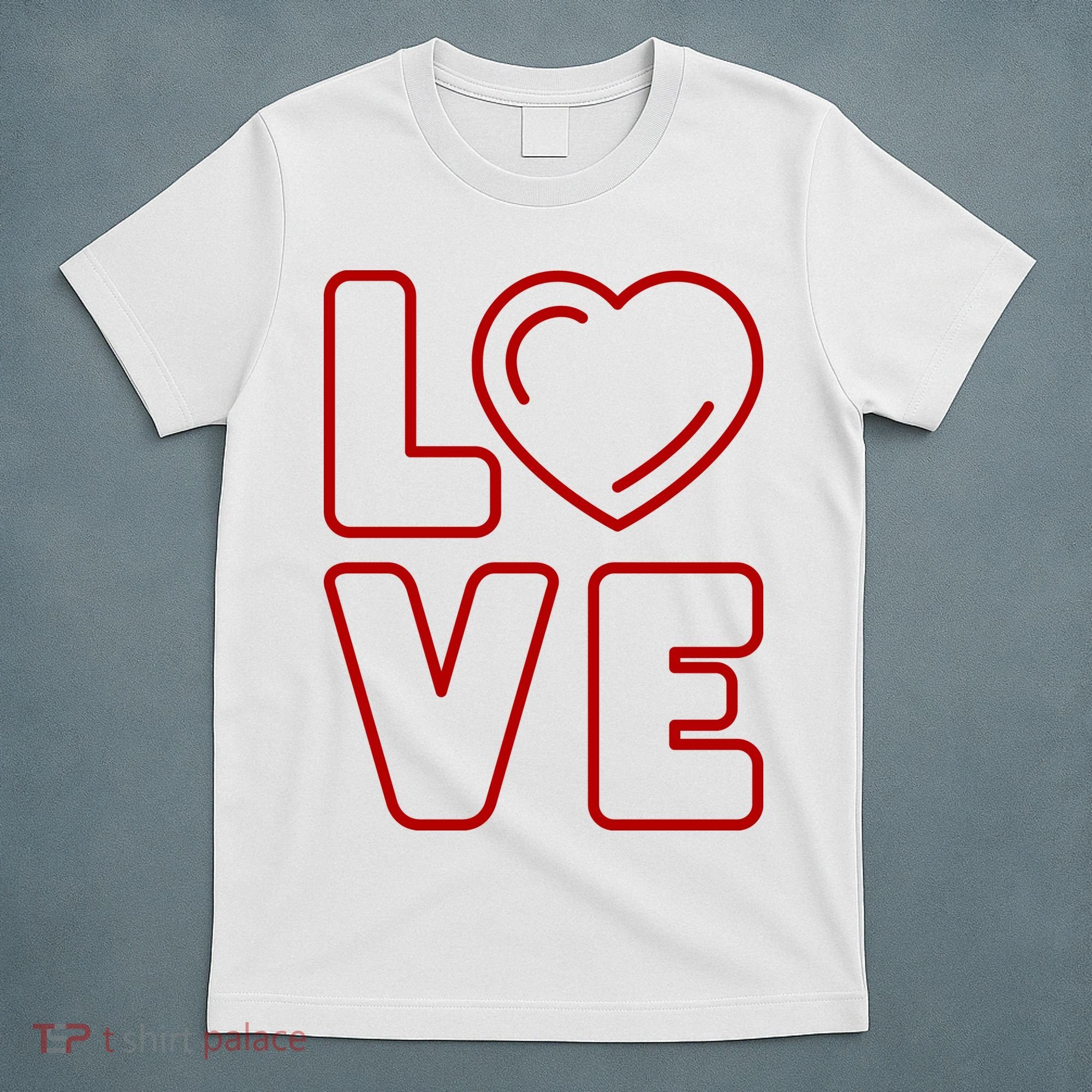 Love Heart Cute Romantic Gift T-Shirt