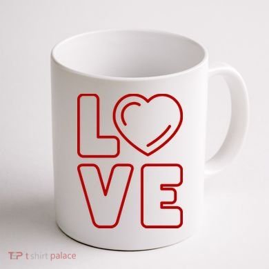 Love Heart Cute Romantic Gift Coffee Mug back