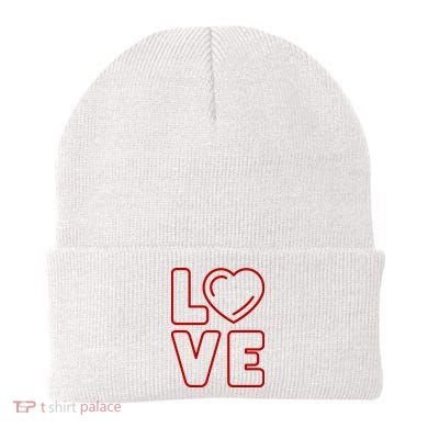 Love Heart Cute Romantic Gift Beanie
