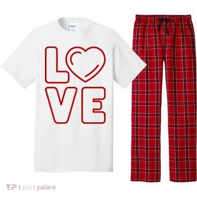 Love Heart Cute Romantic Gift Pajama Set