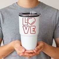 Love Heart Cute Romantic Gift Tumbler thumb 2