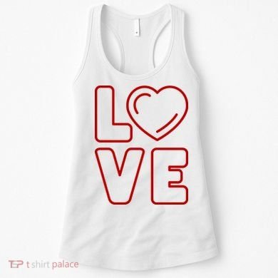 Love Heart Cute Romantic Gift Women's Tank Top