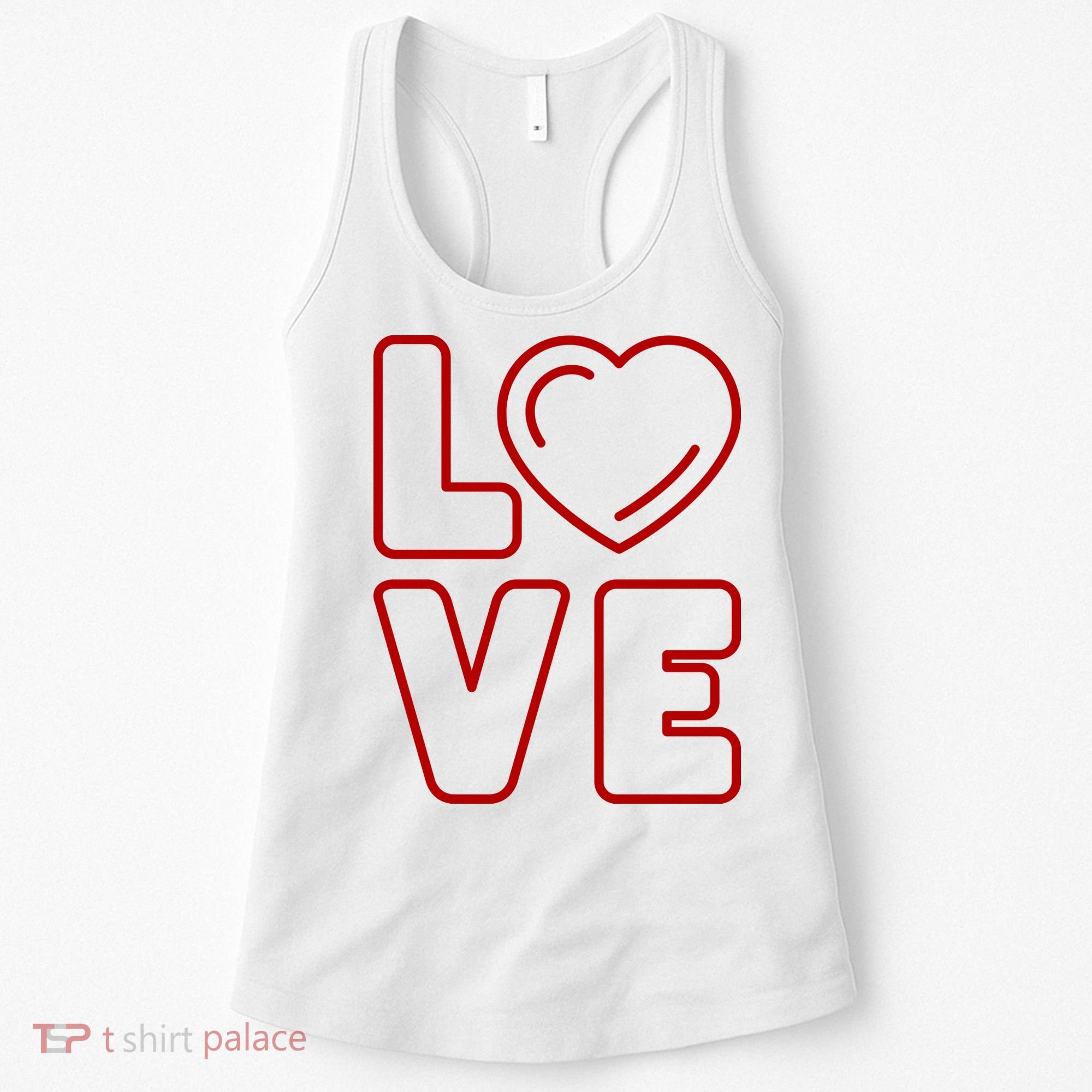Love Heart Cute Romantic Gift Women's Tank Top